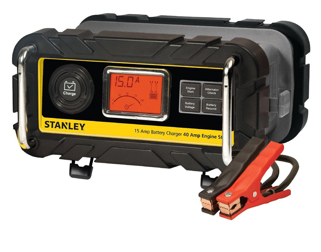 Stanley 15a Battery Charger With 40a Engine Start Bc15bs - open box