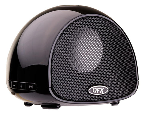 Qfx Bt-100bk Bluetooth Speaker With Microphone, Black