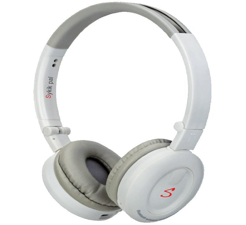 Sykik HP0201WE RB Pal Bluetooth Stereo Headphone, White - Refurbished