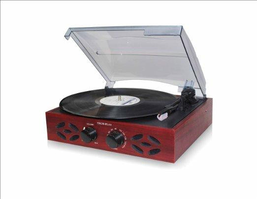 Techplay ODC15 RB 3 Speed Woodenturntable With Fm Radio, Headpho - Refurbished