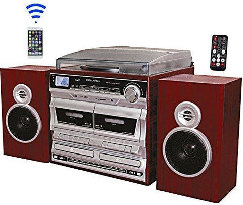 Techplay Odcr2110wd Rb,retro Turntable, Double CD & Cassette Rec - Refurbished