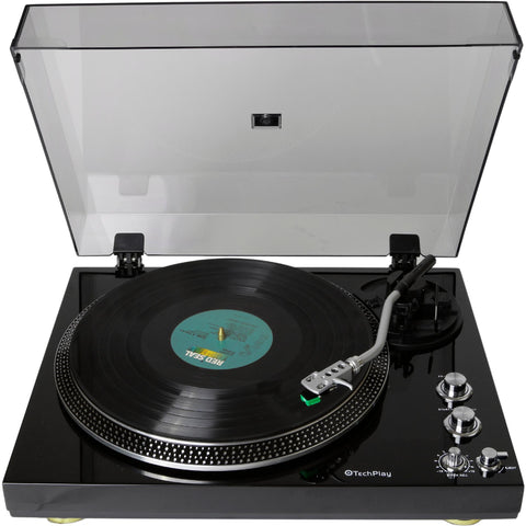 Techplay TCP4530 BLK RB, Analog Turntable With Built-in Phono Pr - Refurbished